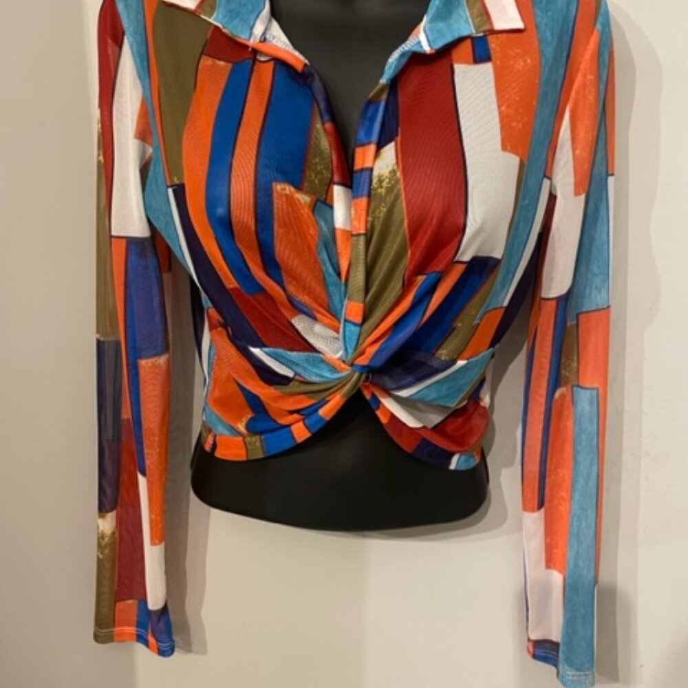 Multicolor Crop Top - Picture 2 of 5